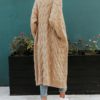 Vintage Casual   Long sleeve pocket Mohair Long Cardigan Sweaters - Image 6