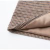 Vintage plaid Elegant office ladies Long sleeve coat - Image 10