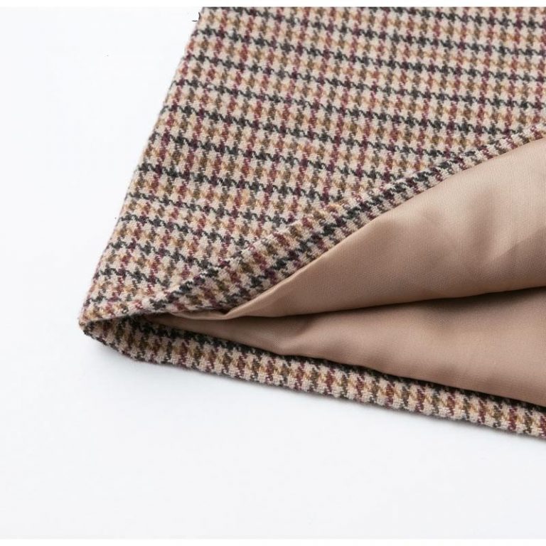 Vintage plaid Elegant office ladies Long sleeve coat - Image 10