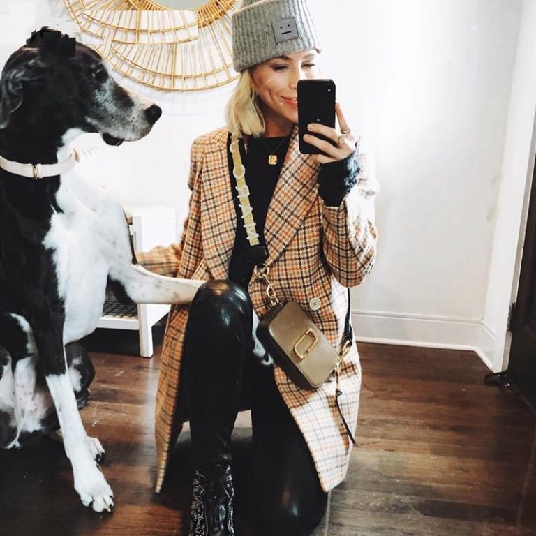 Vintage plaid Elegant office ladies Long sleeve coat - Image 5