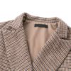 Vintage plaid Elegant office ladies Long sleeve coat - Image 8