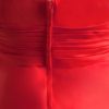 A-line Satin Floral Straps Knee-Length Fashion Bridesmaid Dress - Image 8