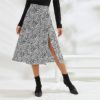 Sexy Print Fashion Ladies A Line Midi Skirts