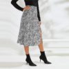Sexy Print Fashion Ladies A Line Midi Skirts - Image 3