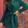 Blazer Fashion V-Neck Lace Up Long Sleeves Blazer