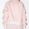 Bow Chic Long Sleeve Stand Collar Polyester Jacket - Image 3