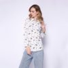 Casual Deer Pattern Cute Asymmetric Shirt
