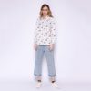 Casual Deer Pattern Cute Asymmetric Shirt - Image 2