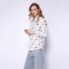 Casual Deer Pattern Cute Asymmetric Shirt - Image 5