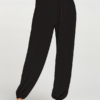 Casual Solid Color Elastic Waist Plus Size Yoga Pants - Image 3
