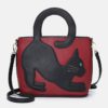Women Cat Pattern Handbag Crossbody Bag