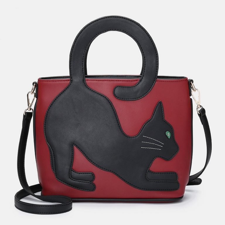 Women Cat Pattern Handbag Crossbody Bag