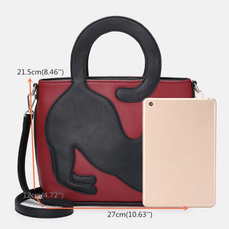 Women Cat Pattern Handbag Crossbody Bag - Image 10