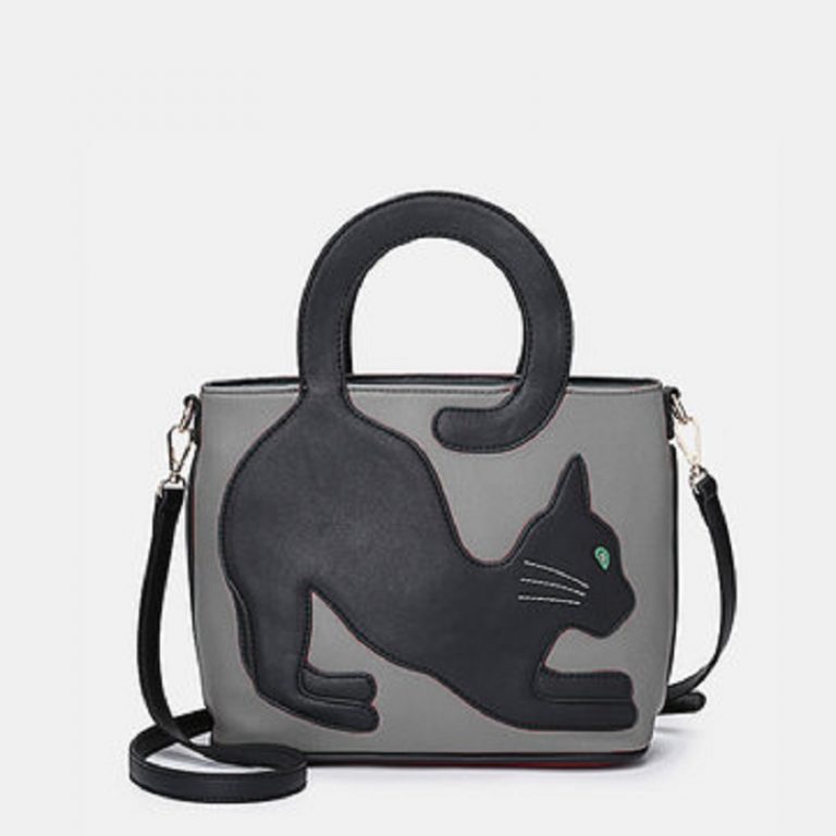 Women Cat Pattern Handbag Crossbody Bag - Image 12