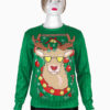 Christmas Long Sleeve Oversized Printed Pullover Sweatshirt - Image 3