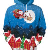 Christmas Pullover 3D Print Oversized Hooded Sweatshirt
