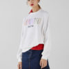 Cotton Rainbow Letters Logo Pullover Sweatshirt - Image 3
