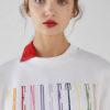 Cotton Rainbow Letters Logo Pullover Sweatshirt - Image 4