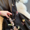 Elegant Embroidered Flower Round Neck Short Sleeve Dress - Image 13