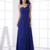 Elegant Floor Length One Shoulder Bridesmaid Dress