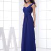 Elegant Floor Length One Shoulder Bridesmaid Dress - Image 3