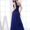 Elegant Floor Length One Shoulder Bridesmaid Dress - Image 5