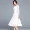Elegant Lace Office Lady Evening Party Dress - Image 2
