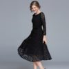 Elegant Lace Office Lady Evening Party Dress - Image 3