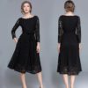 Elegant Lace Office Lady Evening Party Dress - Image 5