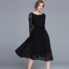 Elegant Lace Office Lady Evening Party Dress - Image 6