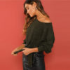 Elegant Round Neck Crop Pullovers - Image 2