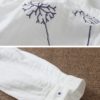 Embroidered Crew Neck Long Sleeve Vintage Blouse - Image 4