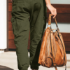 Fashion Solid Color Pocket Cargo Pants - Image 9