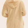 Faux Fur Long Sleeves Layered Artifical Coat - Image 3