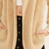 Faux Fur Long Sleeves Layered Artifical Coat - Image 4