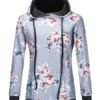 Floral Hoodies Long Sleeve Drawstring Hooded Sweatshhirt - Image 4