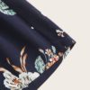 Floral Print Belted Wide Leg Loose Summer Shorts - Image 5