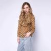 Geometric Floral Bowknot Blouse - Image 5