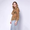 Geometric Floral Bowknot Blouse - Image 6