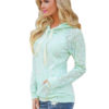Hoodie Long Sleeve Lace Sweatshirt - Image 2
