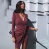 Irregular Sexy Off Shoulder Bodycon Mini Dress - Image 2