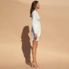 Irregular Sexy Off Shoulder Bodycon Mini Dress - Image 5
