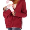 Kangaroo Hoodie Baby Carrier Pocket Pouch Holder Hooded Sweatshirt