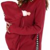 Kangaroo Hoodie Baby Carrier Pocket Pouch Holder Hooded Sweatshirt - Image 3