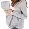 Kangaroo Hoodie Baby Carrier Pocket Pouch Holder Hooded Sweatshirt - Image 6
