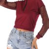 Outerwear Hoodies Long Sleeves Cut Out Hooded Sweatshirt - Image 2