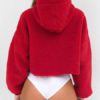 Outerwear Hoodies Long Sleeves Velvet Hooded Sweatshirt - Image 4
