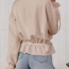 Outerwear Long Sleeves Ruffles Sweatshirt - Image 4