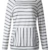 Outerwear Long Sleeves Stripes Sweatshirt - Image 2