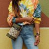 Outerwear Long Sleeves Tie Dye Sweatshirt